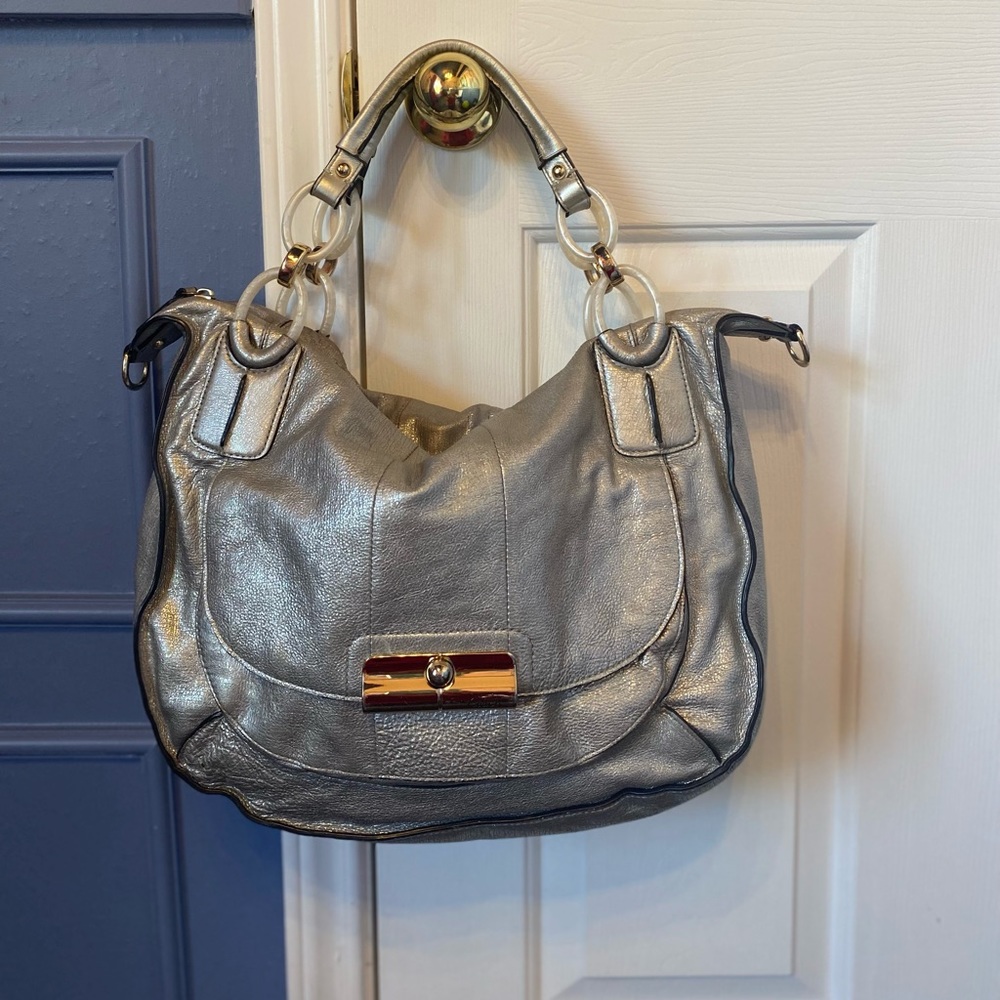 Coach Silver Shoulder Bag